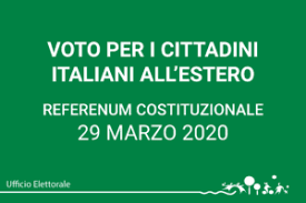 Referendum  Costituzionale  29 marzo 2020